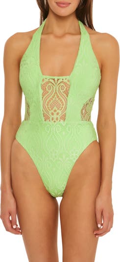 Verona Halter One Piece Swimsuit in white