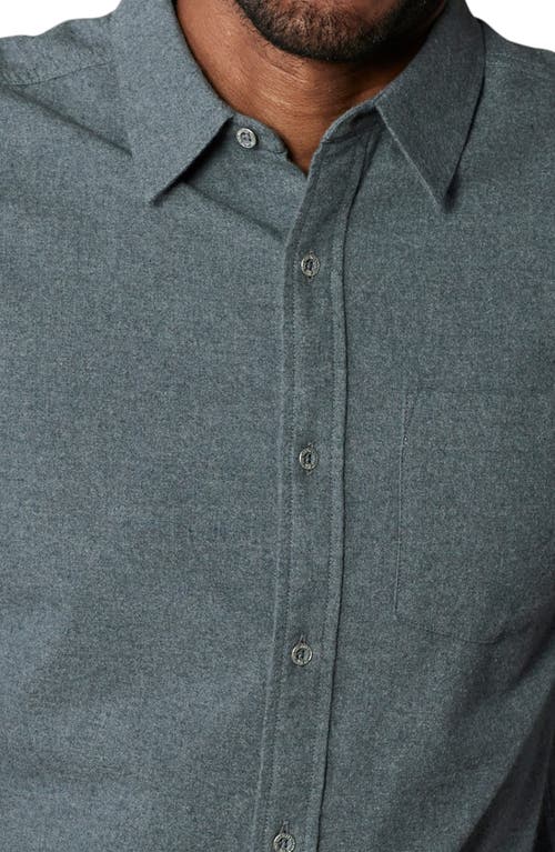 Shop The Normal Brand Fairbanks Brushed Cotton Chamois Button-up Shirt In Waterloo