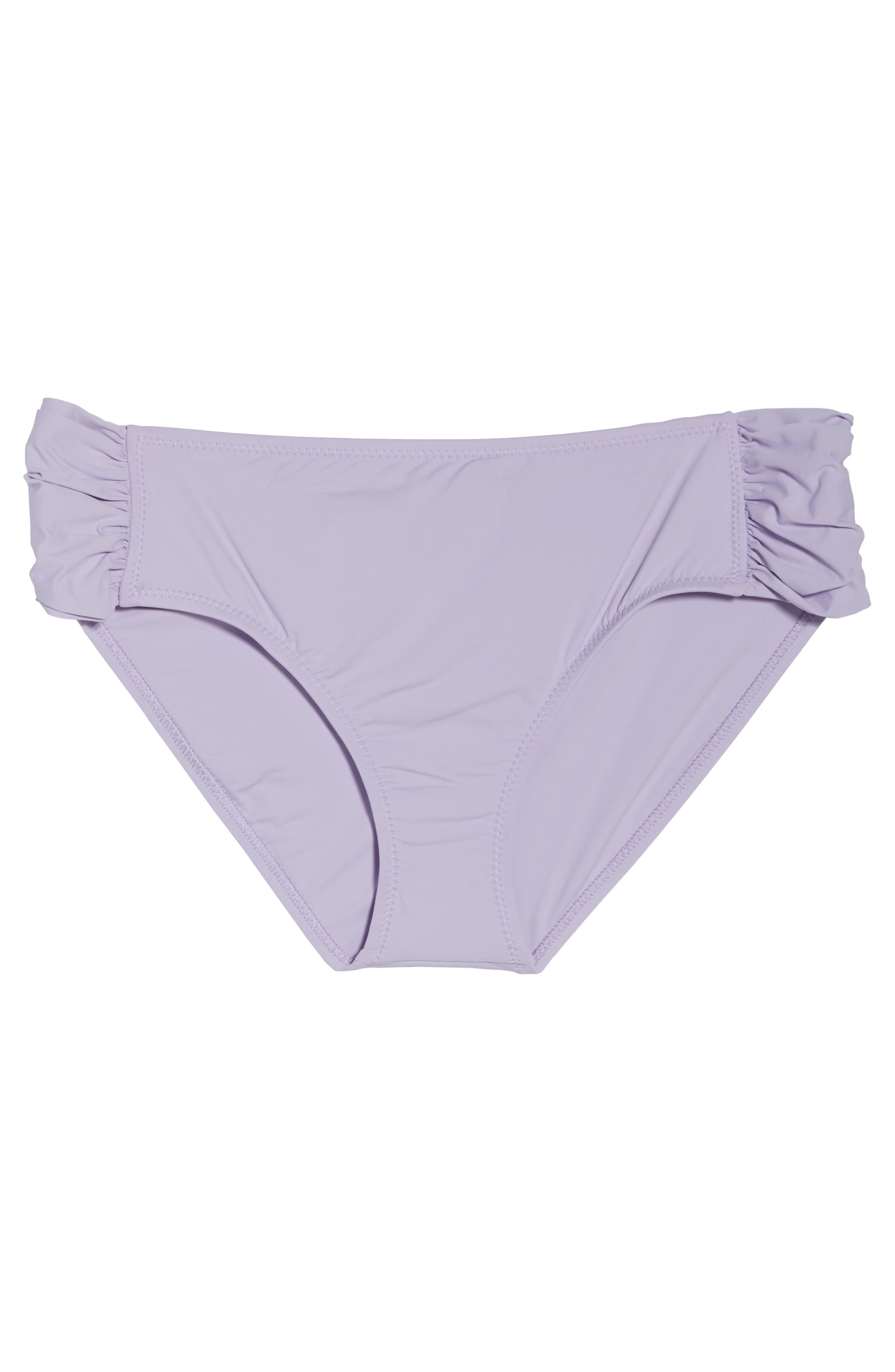 Plus Size Becca Etc. Color Code Tab Side Bikini Bottoms, Blue
