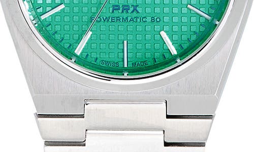 Tissot Prx Auto Powermatic 80 Bracelet Watch, 35mm In Silver/light Green
