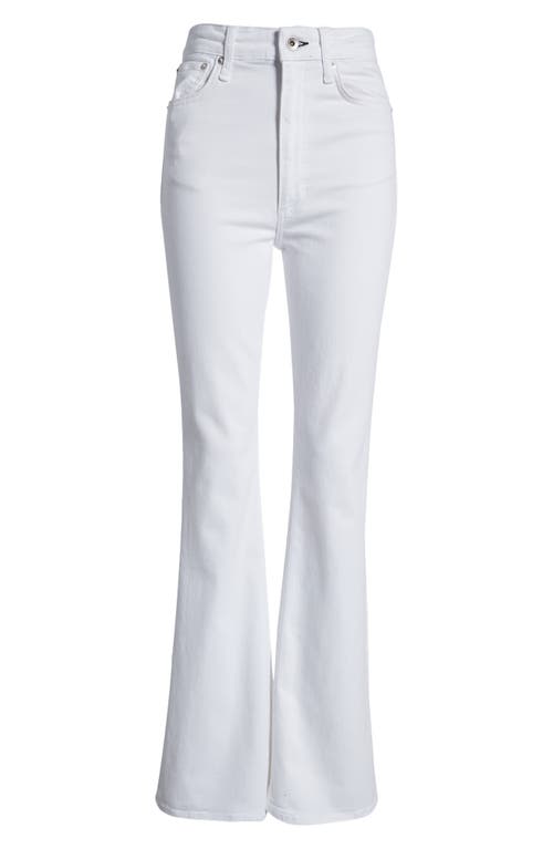 Rag & Bone Icon Casey High-rise Flare Jeans In Opticwht