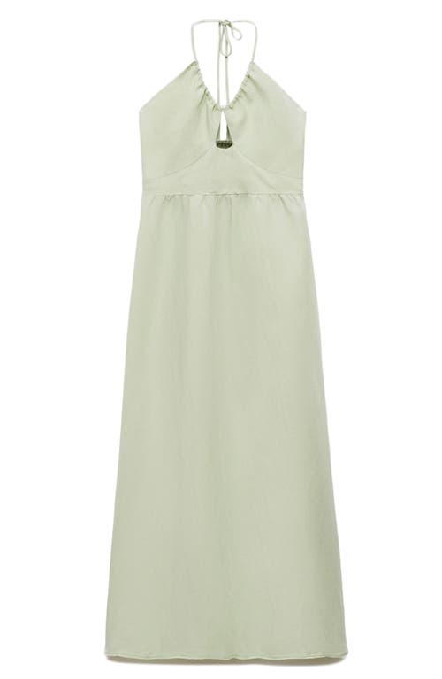 Mango Robe In Pastel Green