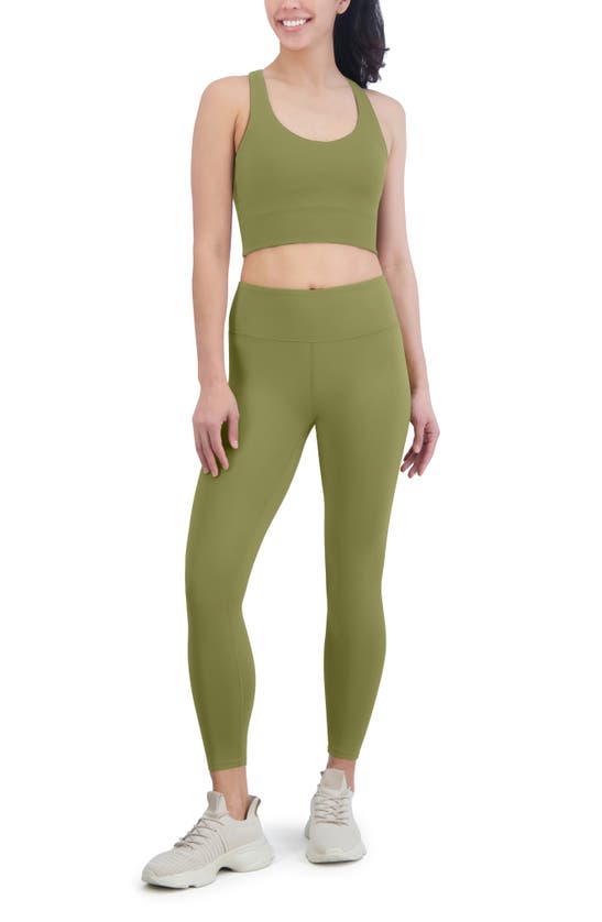 Shop Sage Collective Sage Collective Illusion Lived In Leggings In Green Olive