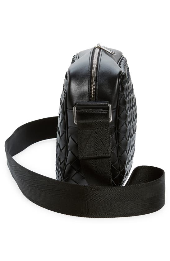 BOTTEGA VENETA LARGE CLASSIC INTRECCIATO LEATHER CAMERA BAG