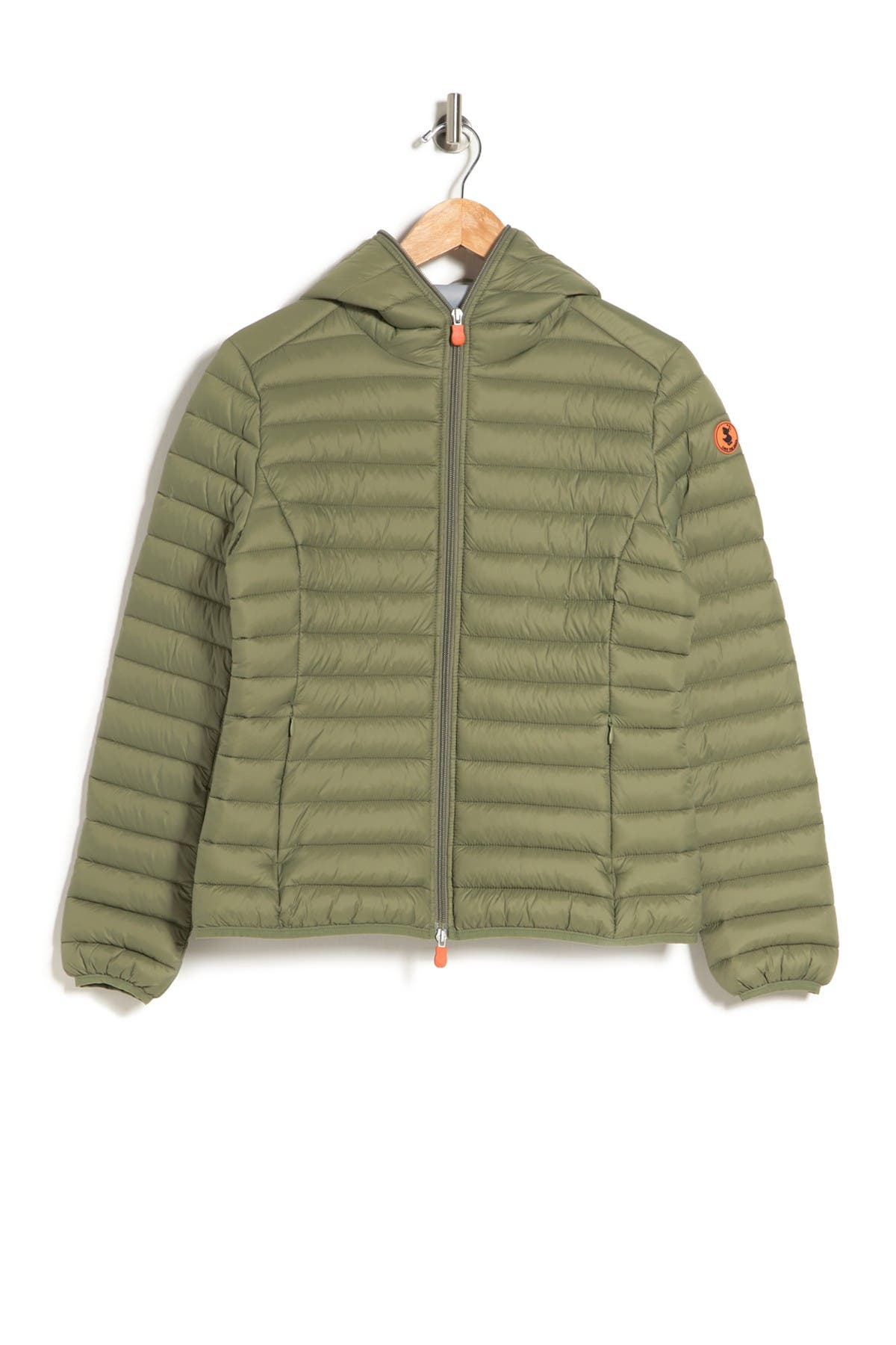 Save The Duck Daisy Lightweight Down Puffer Jacket In Cactus Green