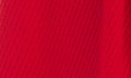 Shop Karen Kane Drape Collar Rib Longline Cardigan In Red