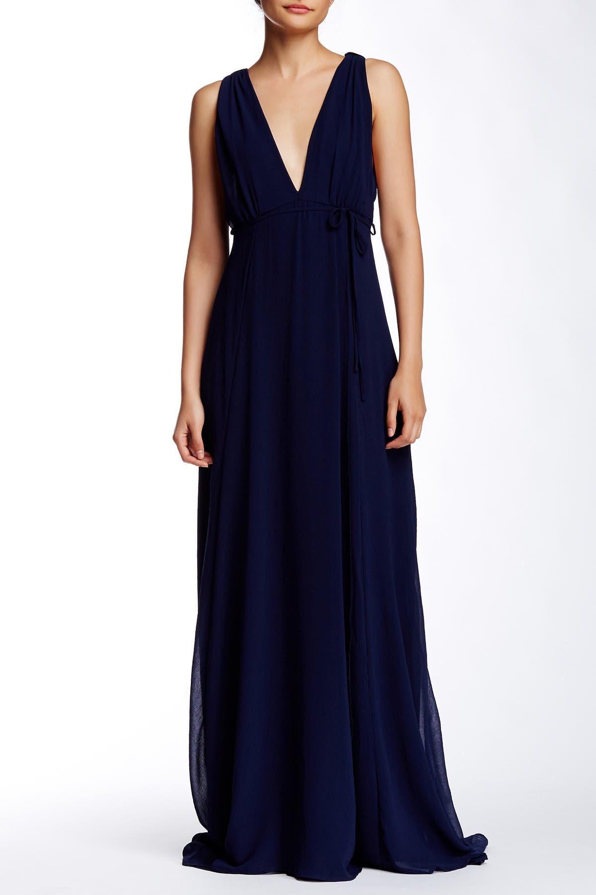 dee elly plunging maxi dress