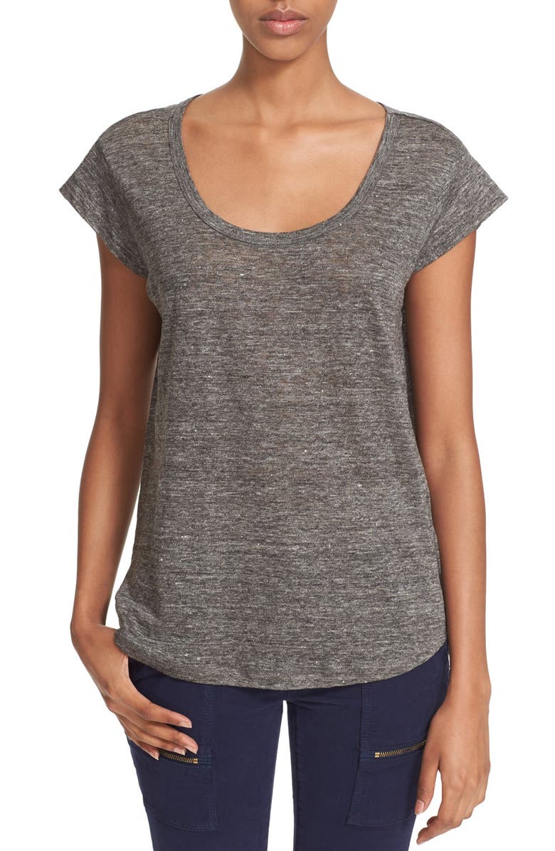 Joie 'Neyo' Cap Sleeve Linen Tee | Nordstrom