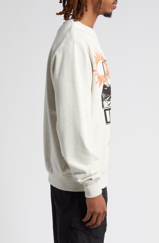 Shop Renowned Sunsets At The Inkwell Graphic Sweatshirt In Heather Grey