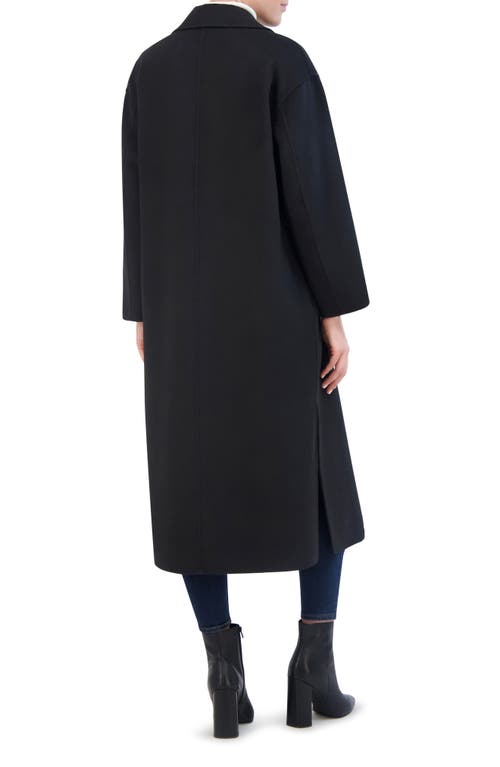 Rebecca Minkoff Double Faced Wool Refer Coat In Black
