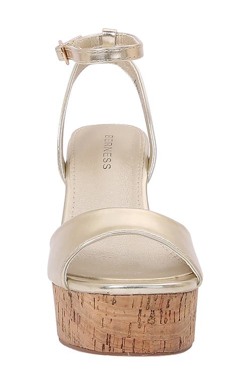BERNESS BERNESS AVERIE CORK PLATFROM SANDAL