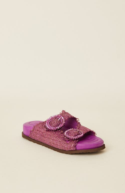 BTB Los Angeles CRYSTAL SLIDE in Fuchsia 