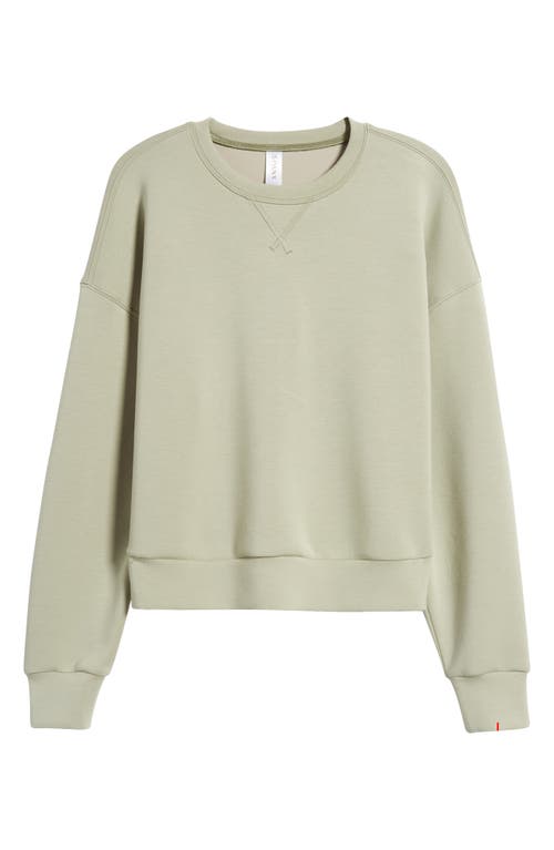 Shop Spanx ® Airessentials Crewneck Sweatshirt In Matcha