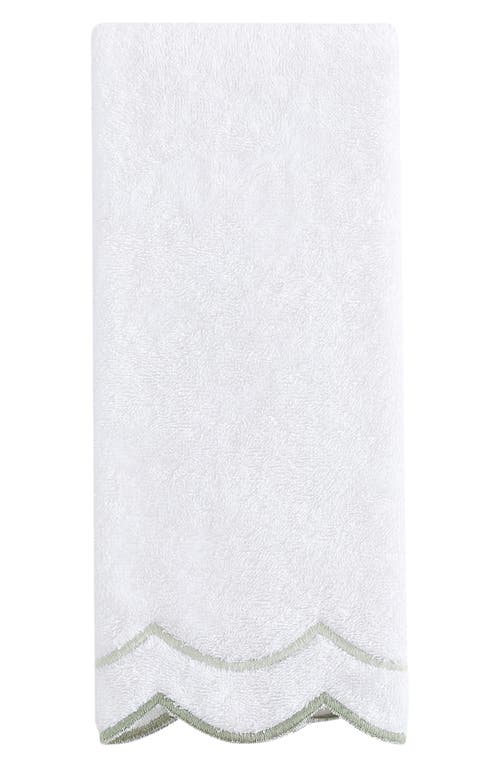 Peri Home Scallop Hand Towel In Sage