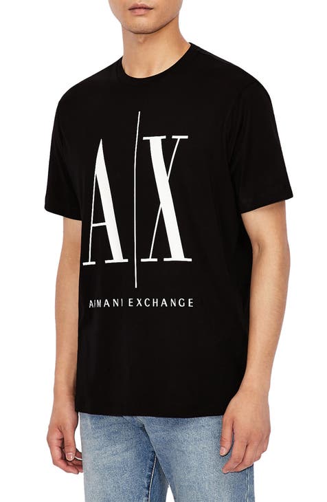 Top 57+ imagen armani exchange black and white shirt