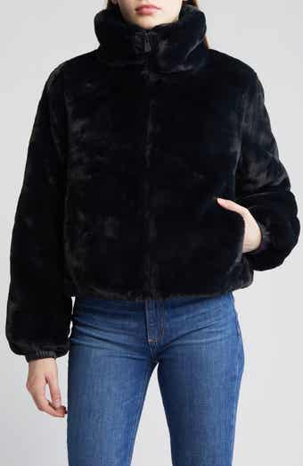 Save The Duck Bridget Reversible Faux Fur Hooded Jacket Nordstrom