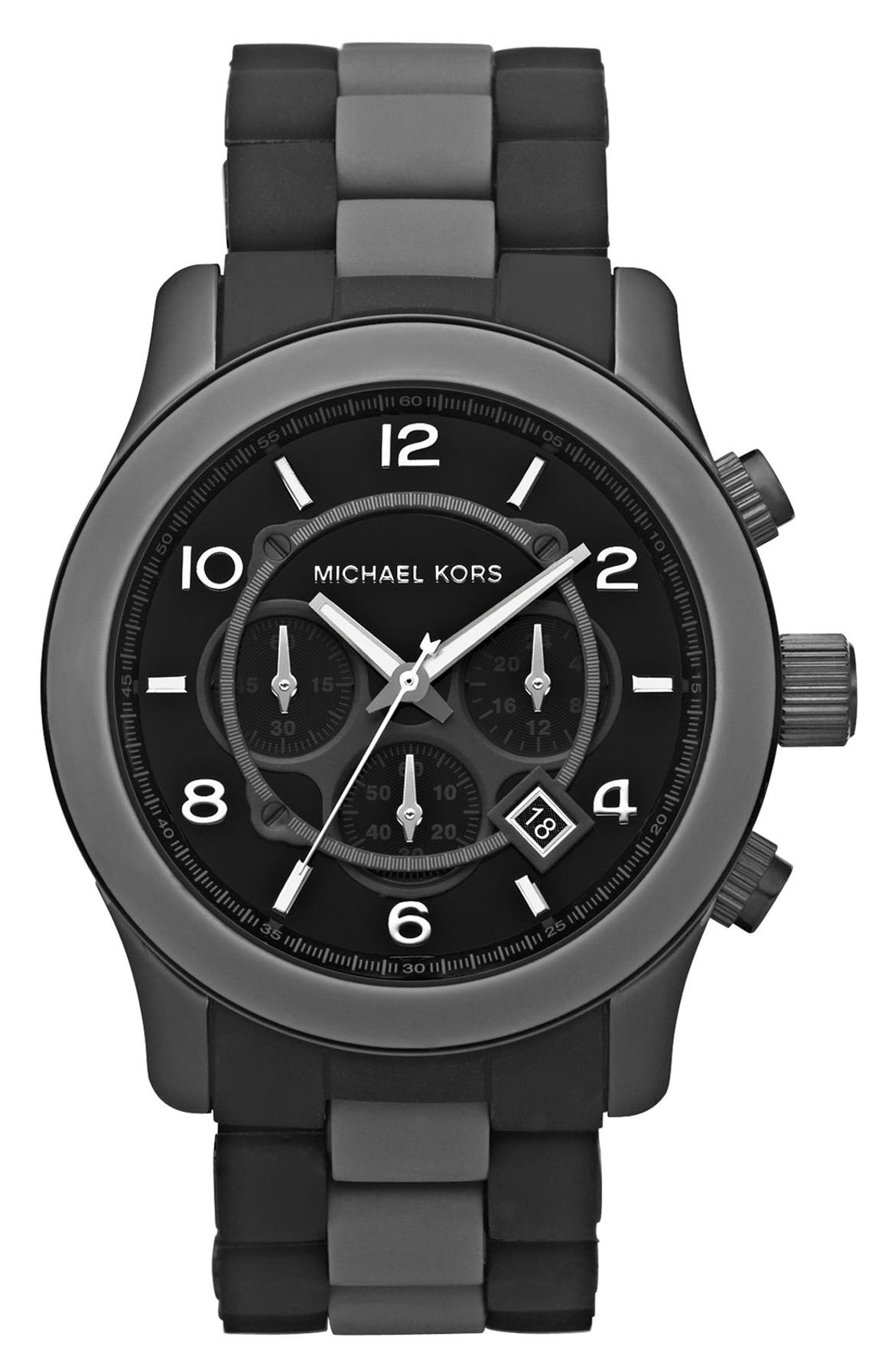 Michael Kors 'Large Runway' Silicone Chronograph Watch | Nordstrom