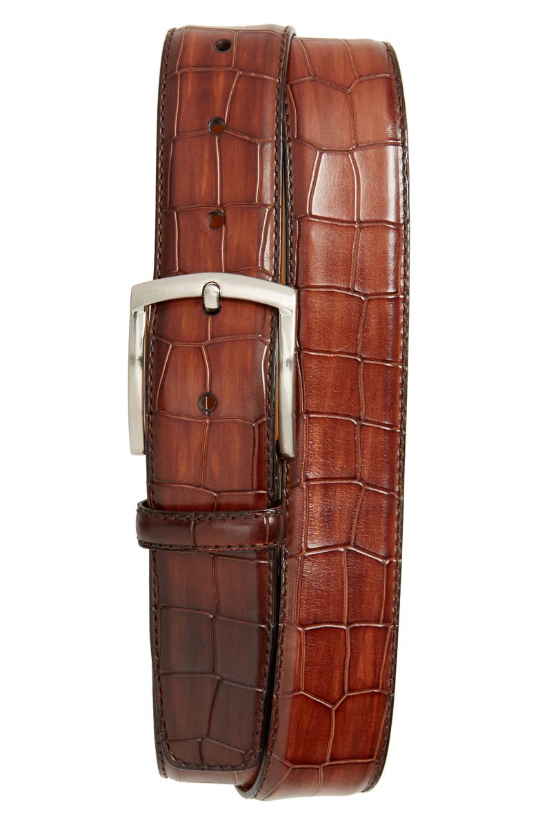 Magnanni Alligator Embossed Leather Belt | Nordstrom