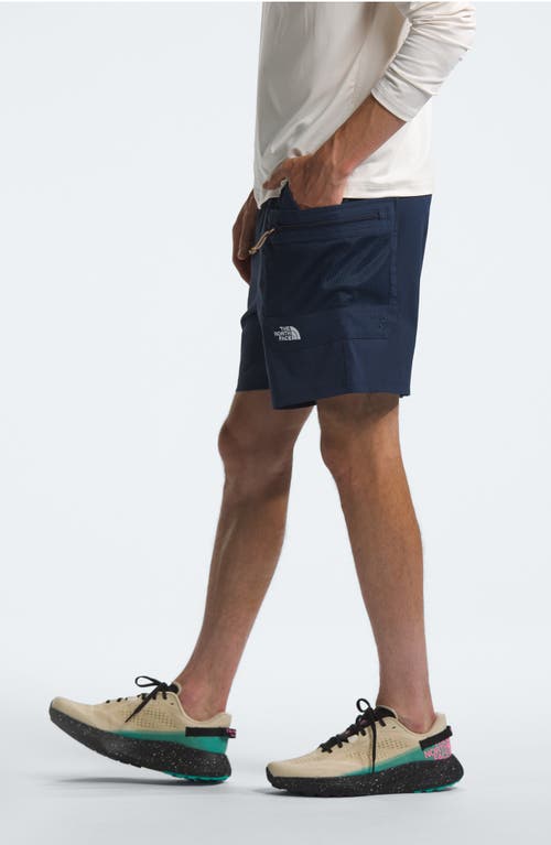 Shop The North Face Class V Pathfinder Belted Shorts In Summit Navy