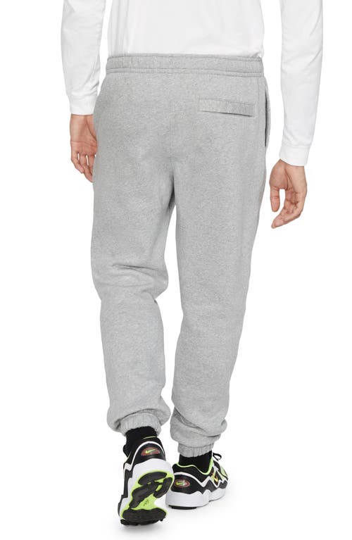 Shop Nike Sportswear Club Fleece Sweatpants In Dark Grey Heather/white
