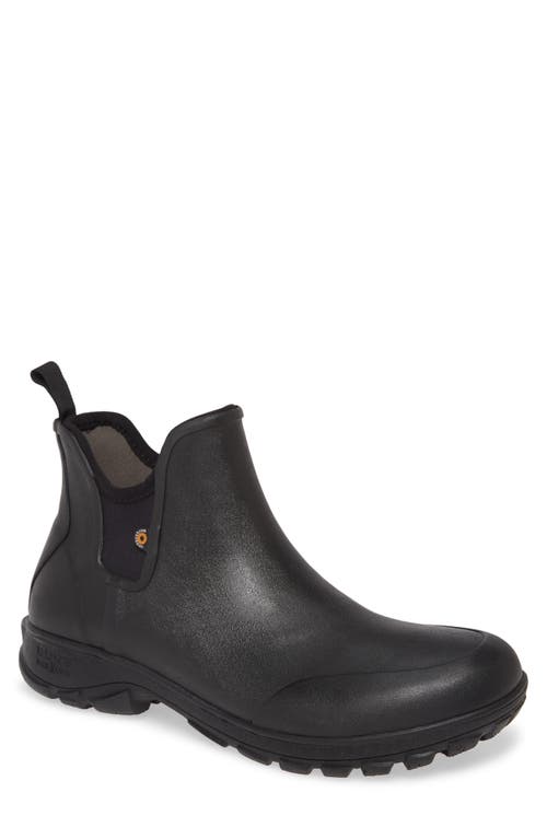 Bogs Sauvie Waterproof Chelsea Boot in Black
