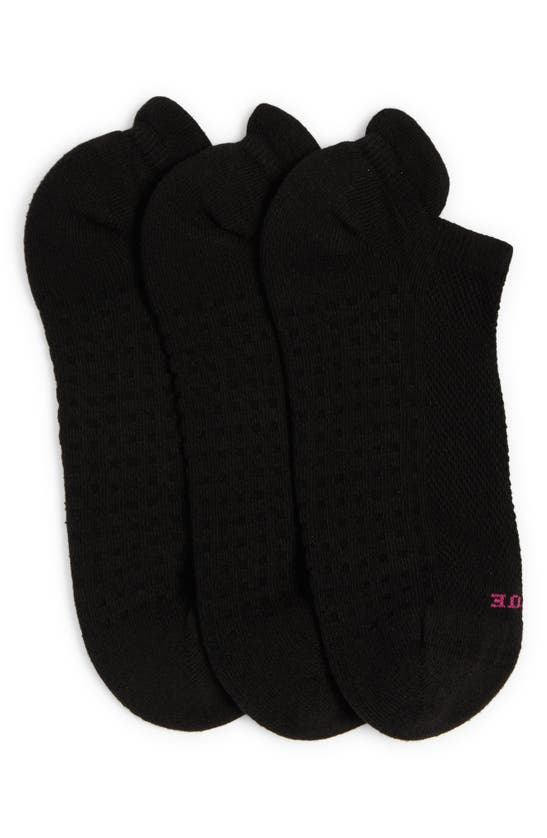 Hue 3-pack Air Cushion Tab Back Socks In Black Pack