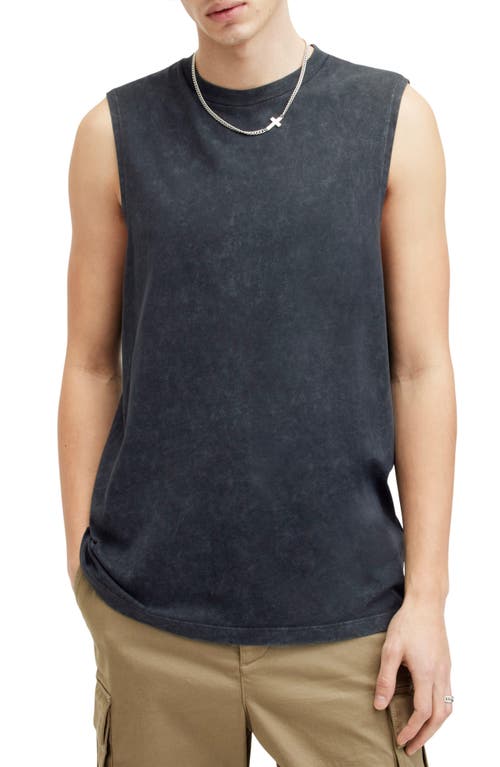 Shop Allsaints Remi Muscle Tee In Washed Black