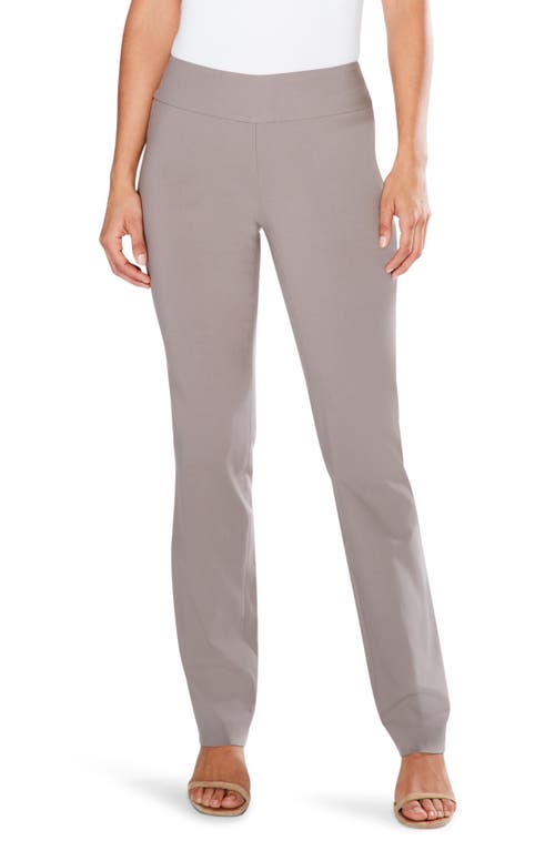 NIC+ZOE Wonderstretch Straight Leg Pants in Shiitake