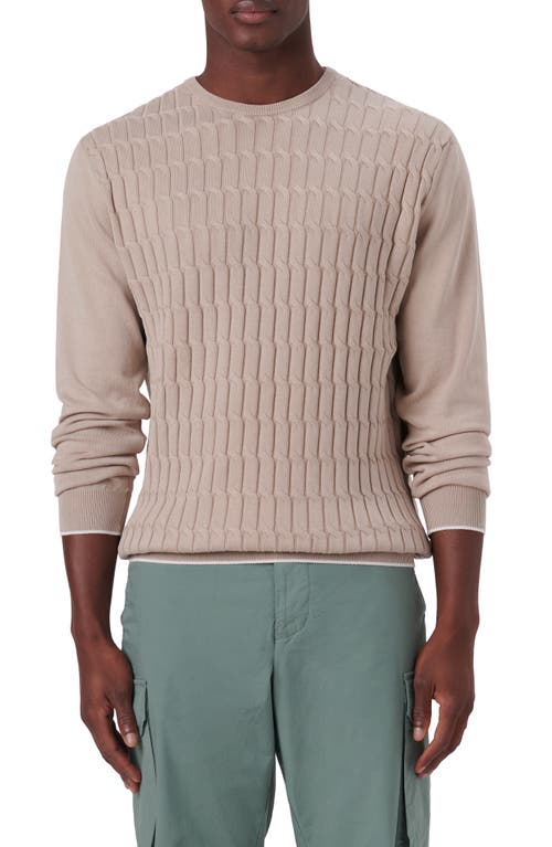 Bugatchi Mixed Stitch Cotton Sweater at Nordstrom,