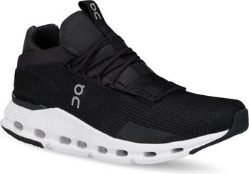 ON Women's Cloudnova Running Sneaker Shoes Black/Rose, Size 5.5 Medium US