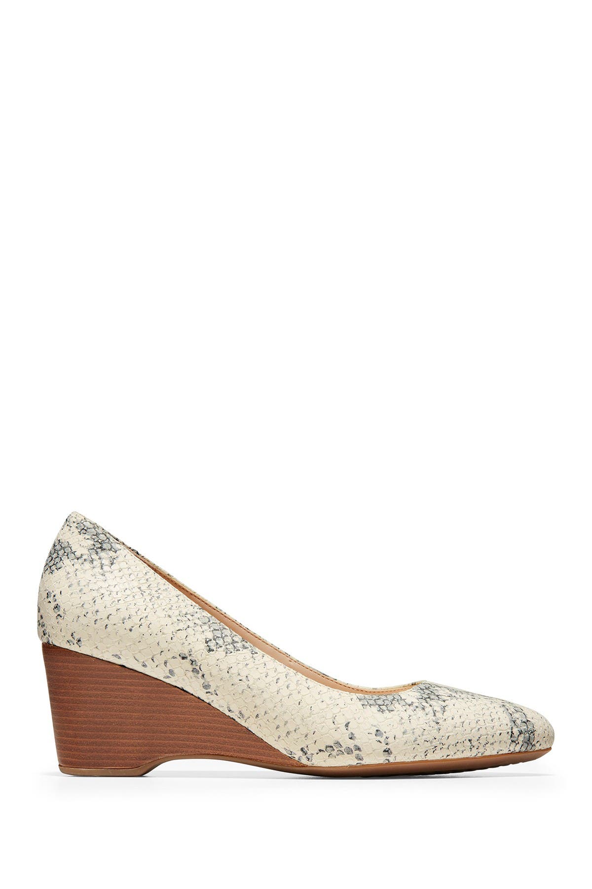 snake print wedge shoes