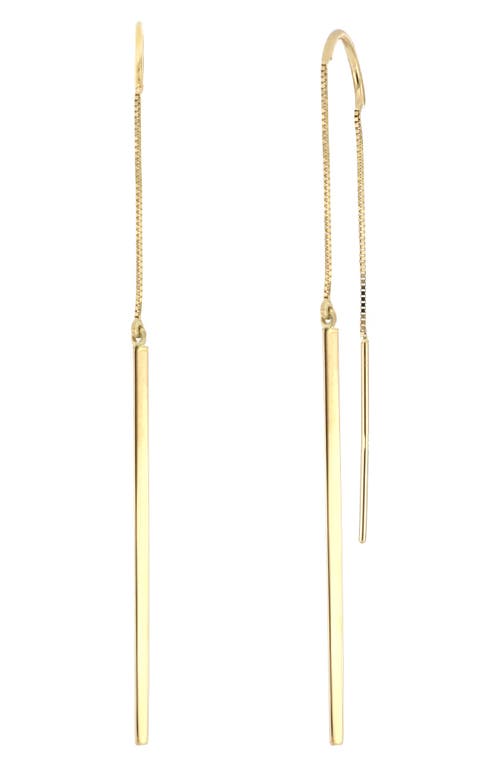 Bony Levy 14K Gold Stick & Chain Mismatched Threader Earrings in 14K Yellow Gold at Nordstrom