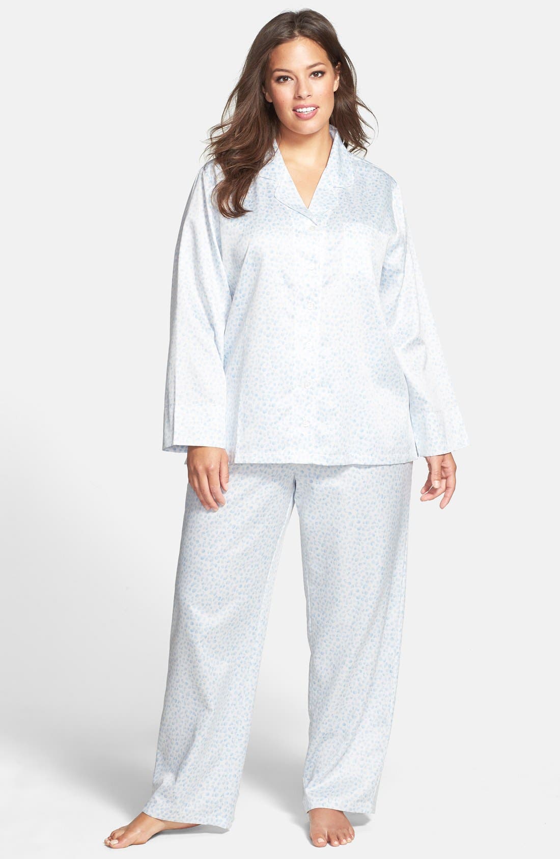 Carole Hochman Designs Brushed Back Satin Pajamas (Plus Size) Nordstrom