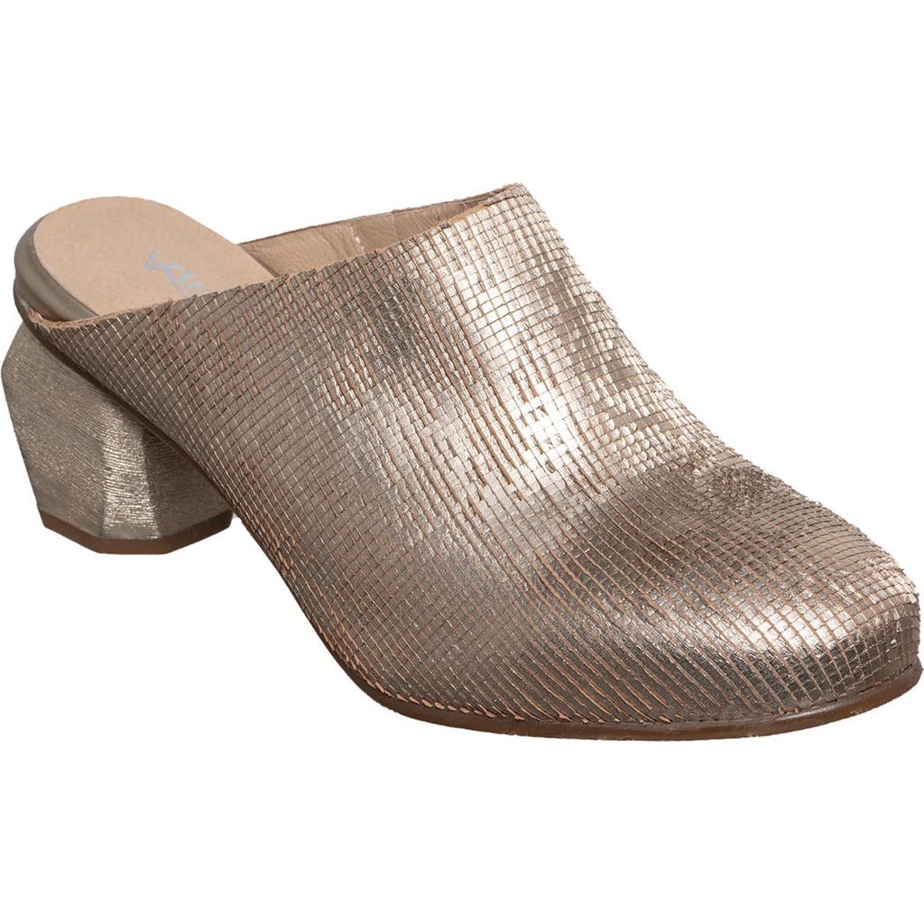 Antelope Peni Mule Block Heel Shoe In Gold In Gold