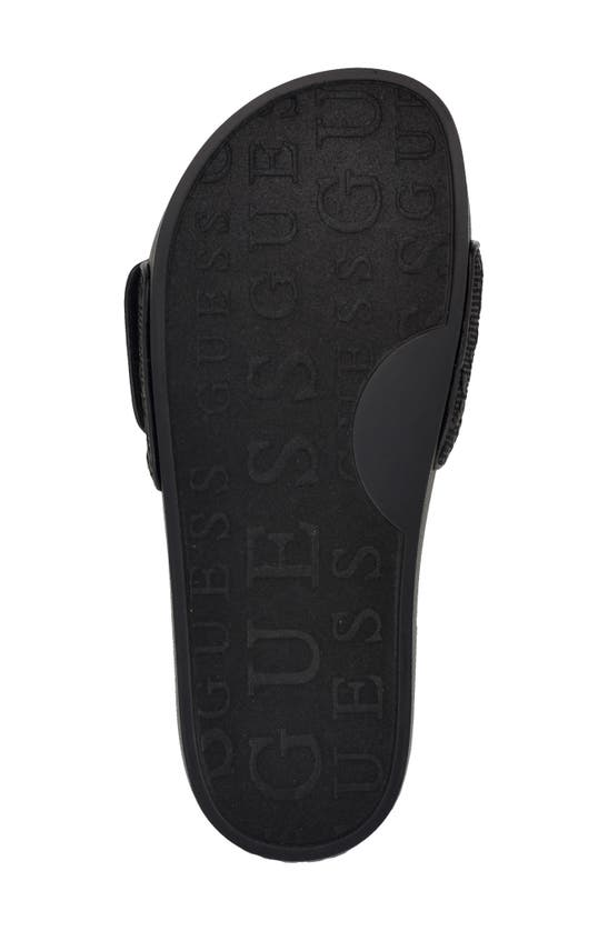 Shop Guess Callena Slide Sandal In Black