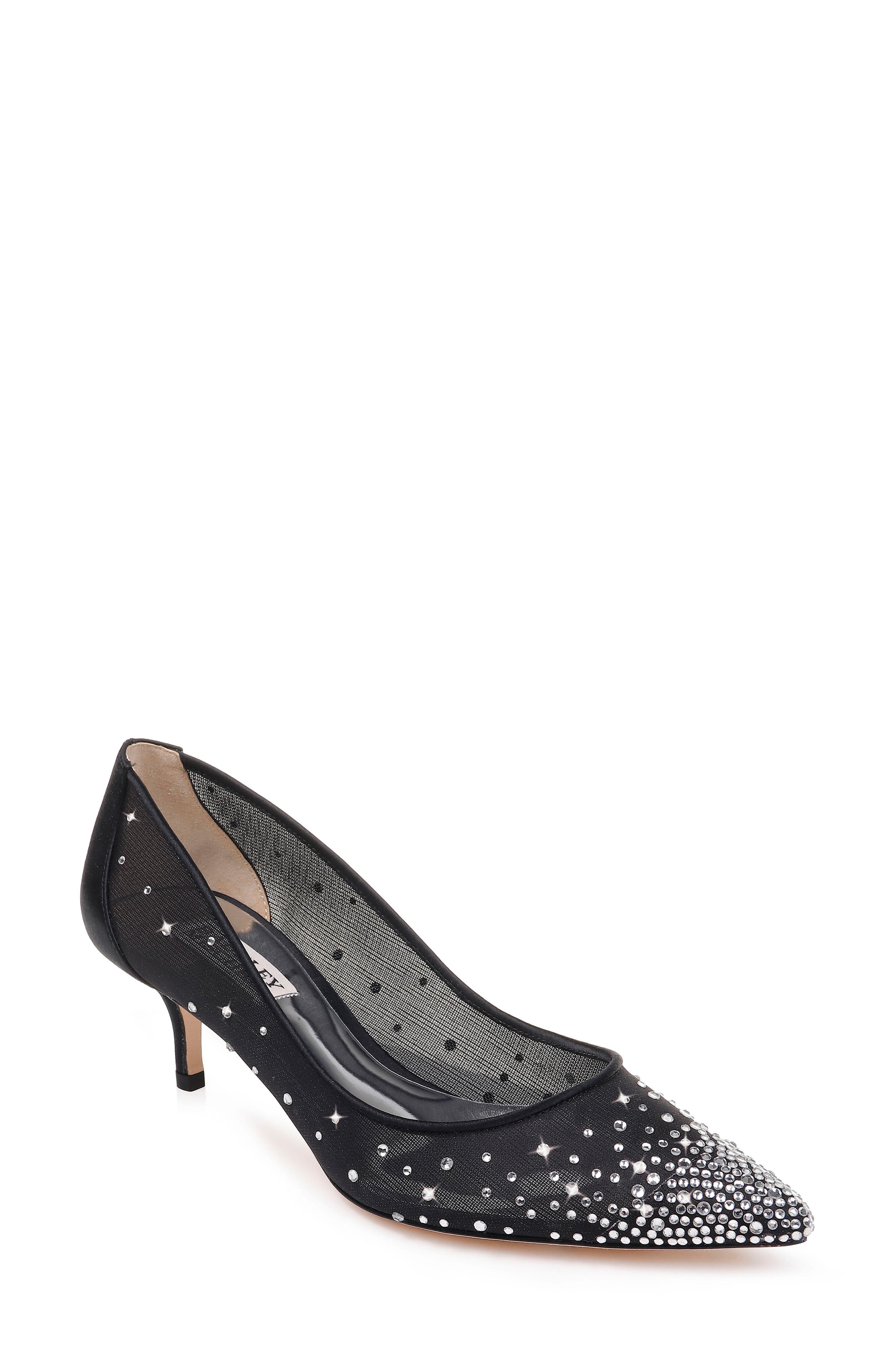 Badgley Mischka Felicity Crystal Embellished Pump- Black