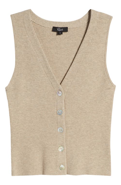 Shop Rails Rose Rib Vest In Oatmeal