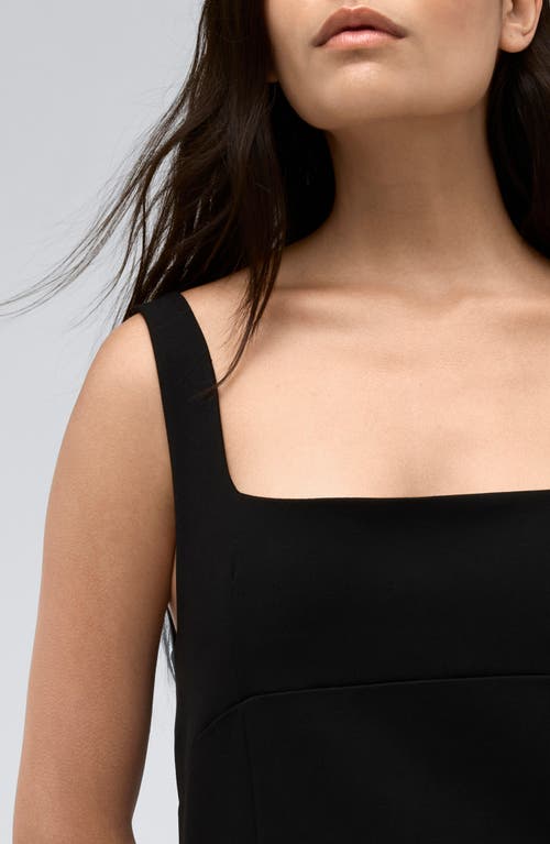 Shop Kenneth Cole Strappy Open Back Shift Dress In Black