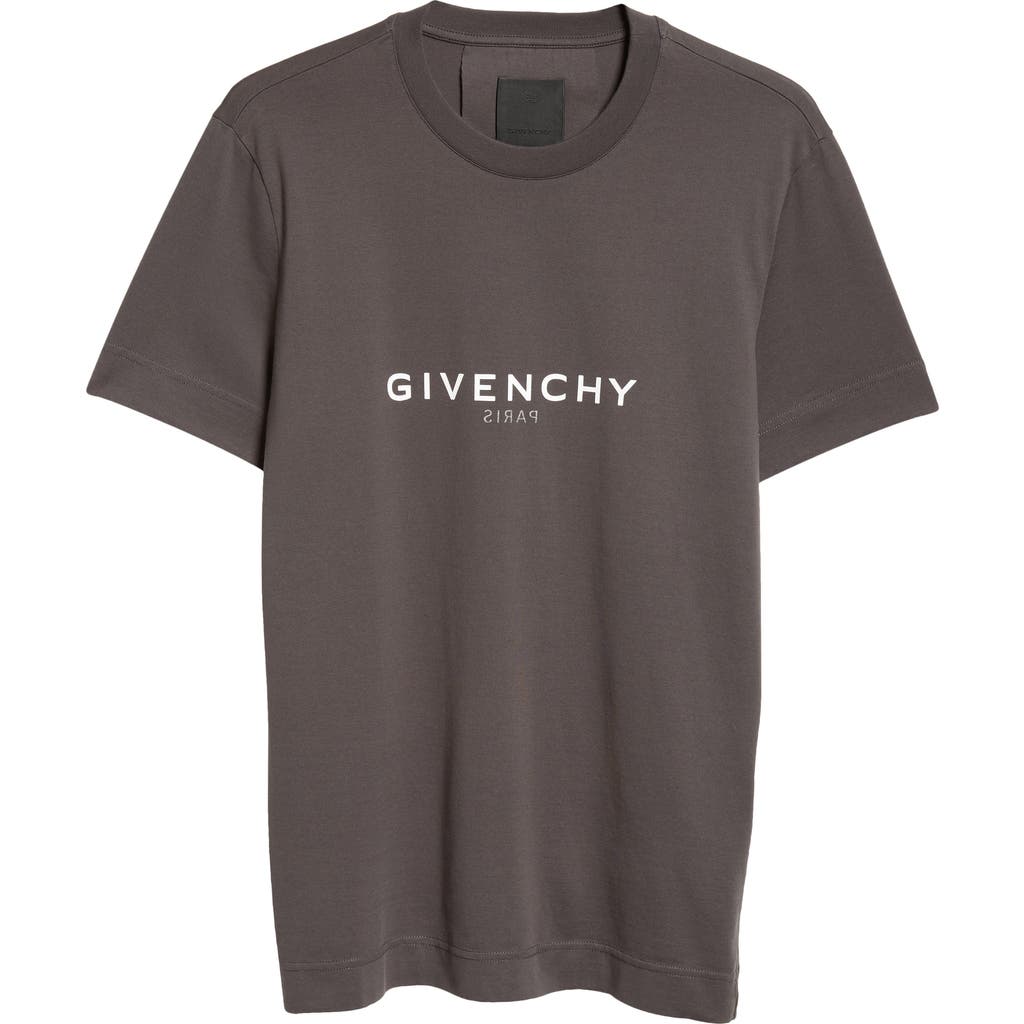 Givenchy Slim Fit Logo T-shirt In Charcoal