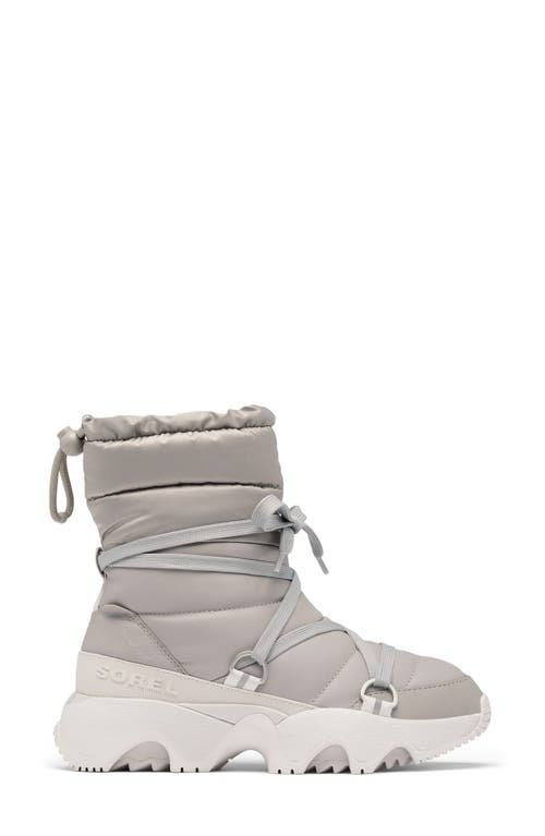 Sorel Kinetic Impact Nxt Mid Waterproof Boot In Chrome Grey/moonstone