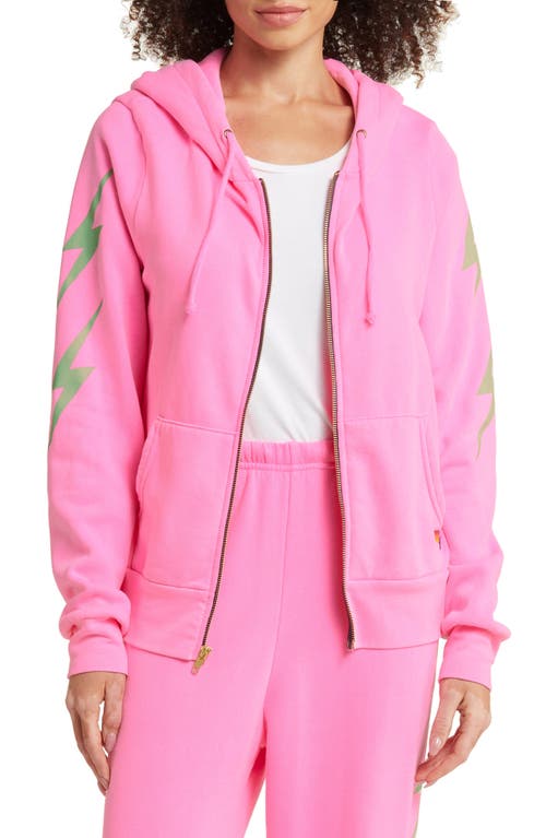 Aviator Nation Bolt Zip Graphic Hoodie at Nordstrom,