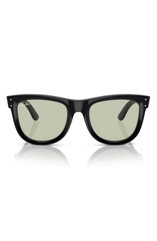 Shop Ray Ban Ray-ban Wayfarer Reverse 53mm Square Sunglasses In Black