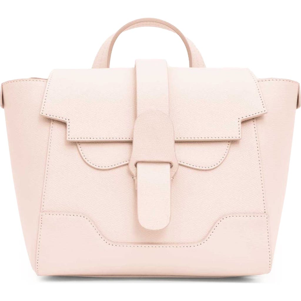 Senreve Mini Maestra Pebbled Leather 4-way Convertible Handbag In Blush