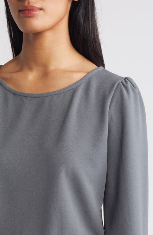 Nikki Lund Laurie Long Sleeve Tie Waist Jumpsuit In Grey
