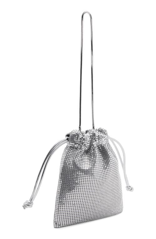 Shop Mango Chain Mail Handbag In Silver