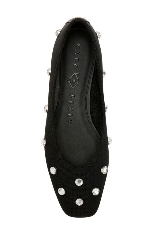 Shop Katy Perry The Evie High Crystal Ballet Flat In Black