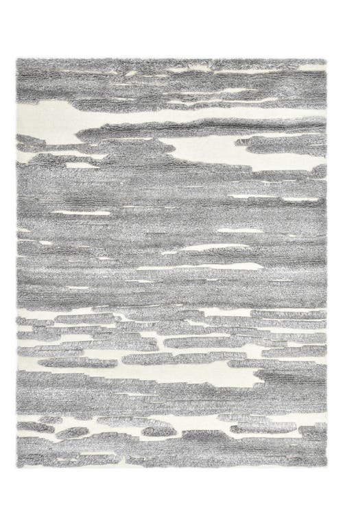 Solo Rugs Maverick Handmade Wool Blend Area Rug in Gray at Nordstrom, Size 9X12