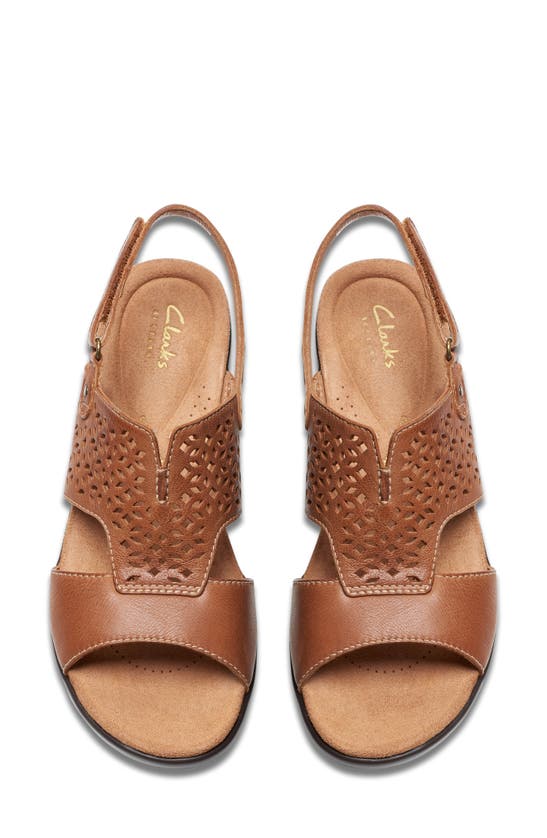 Shop Clarks (r) Tuleah Sun Platform Sandal In Tan Leather