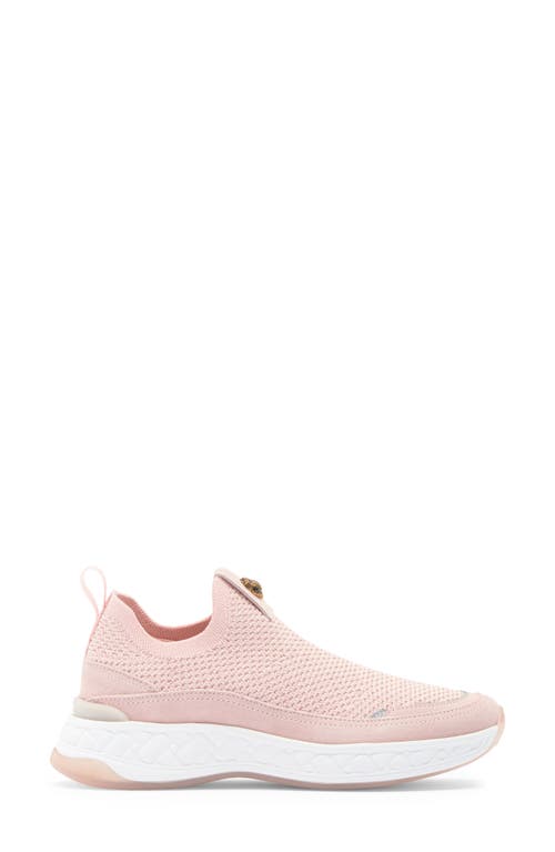 Kurt Geiger London Kensington Flyknit Slip-on Sneaker In Pale Pink
