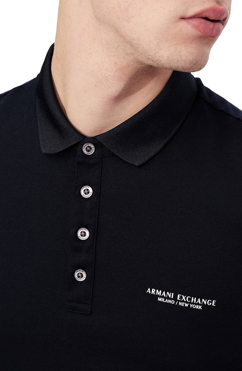 Armani Exchange Milano/New York Logo Polo | Nordstrom
